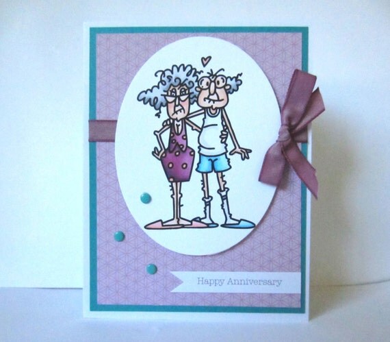 Old Married Couple Anniversary Card Paper Greeting Card