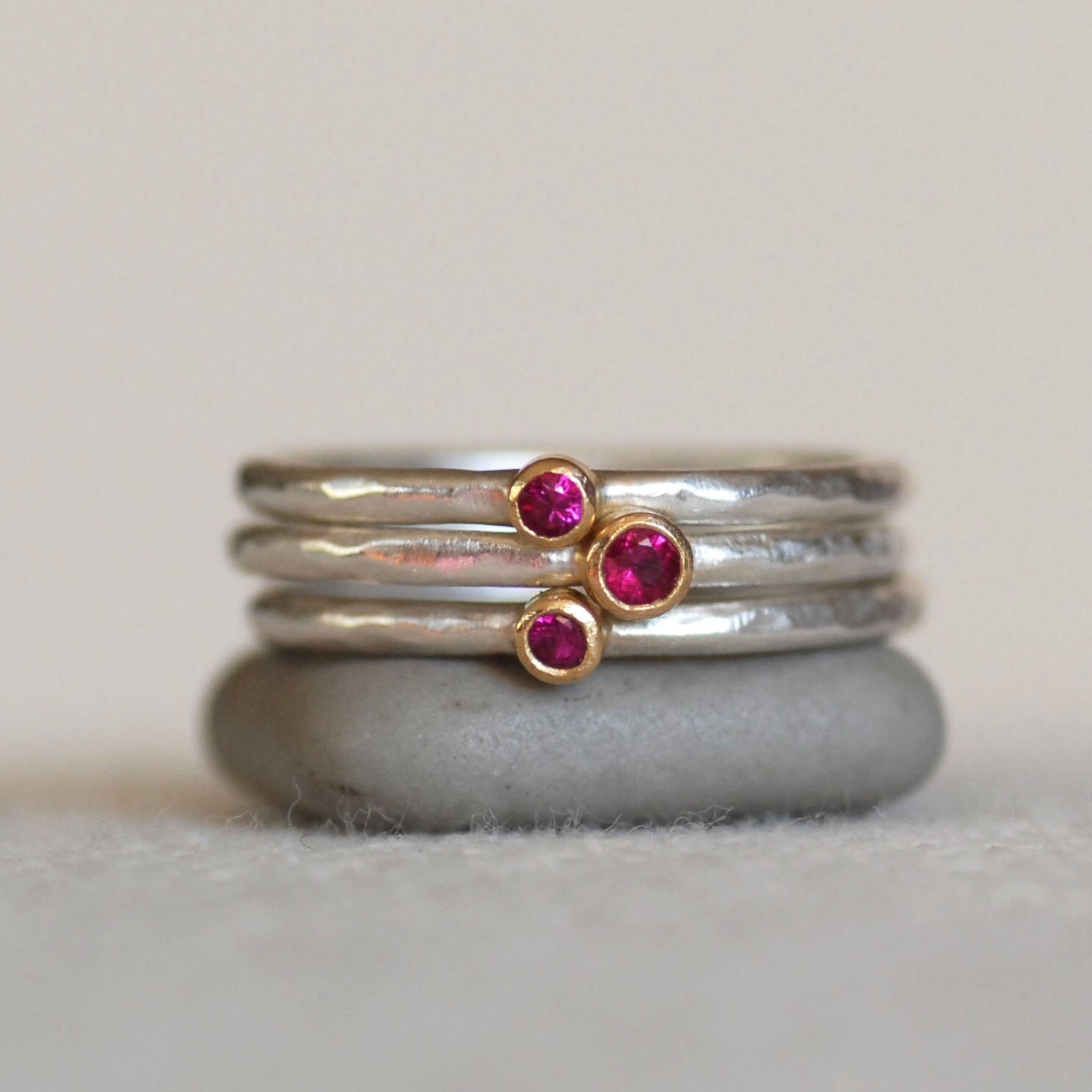 tiny ruby ring