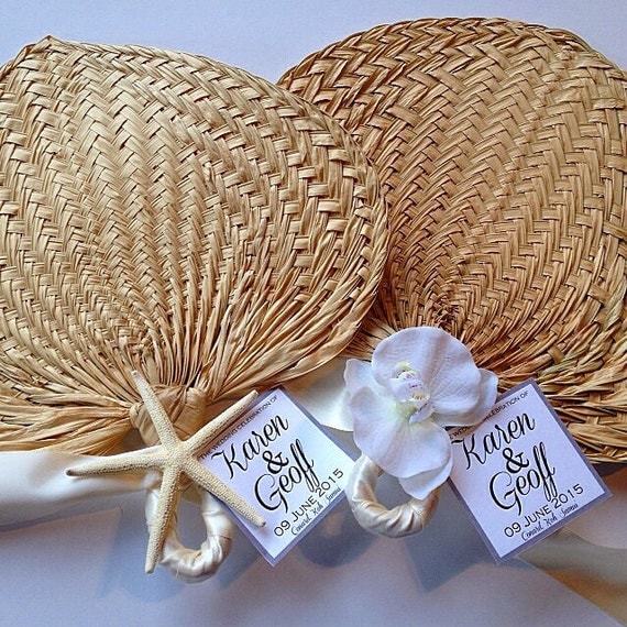 Palm Leaf Hand Fans Raffia Fans Wedding Fans Beach Wedding