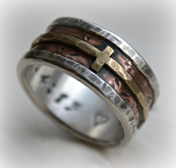 Rustic Mens Wedding Rings 10