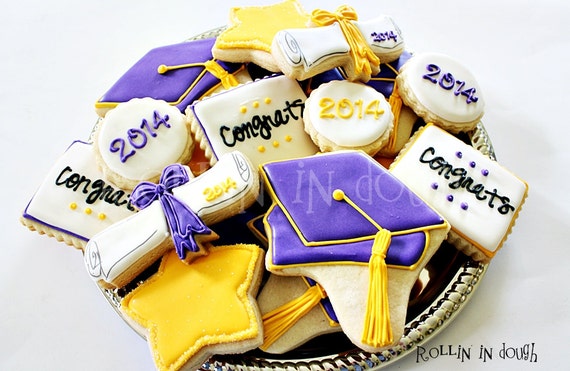 ideas for party graduation favors Cap Graduation Diploma 1 Cookies Dozen Graduation