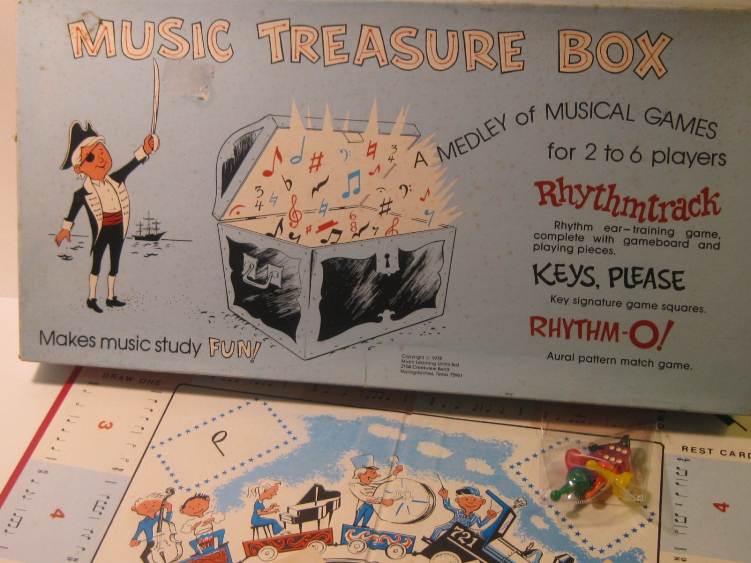 Vintage Educational Music Board Game by FourthWishVintage on Etsy