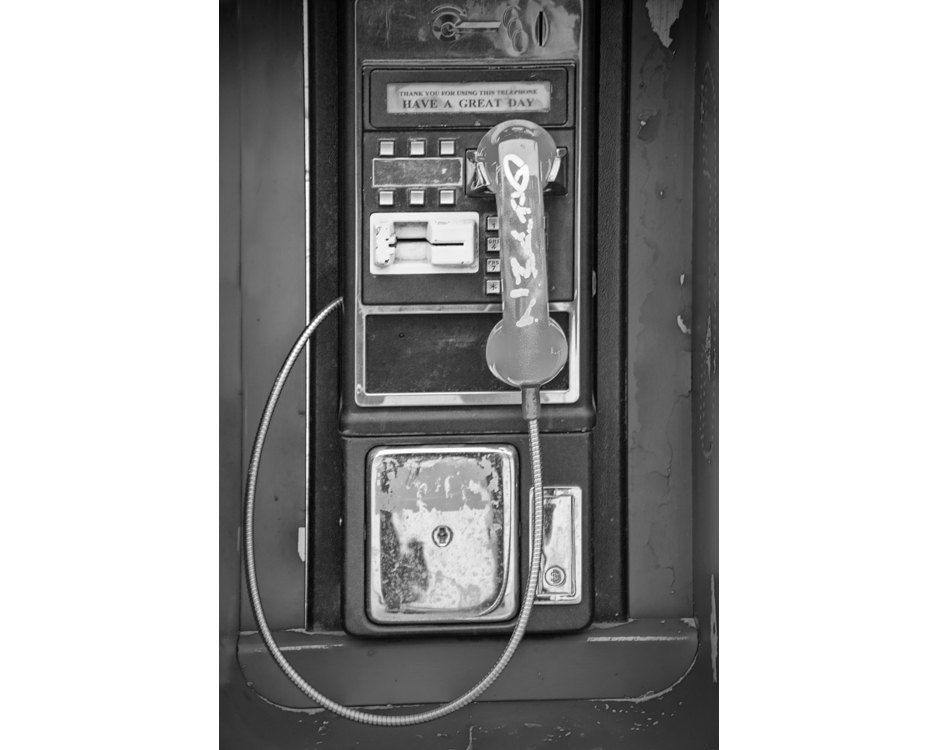 Old Vintage Coin Operated Phone Booth in Pittsburgh