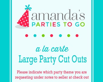 Party Cut Outs | Printable A la Carte Party Single | Amanda's Parties To Go