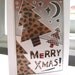 Leopard Print Christmas Card Cheetah Print Merry Xmas Card