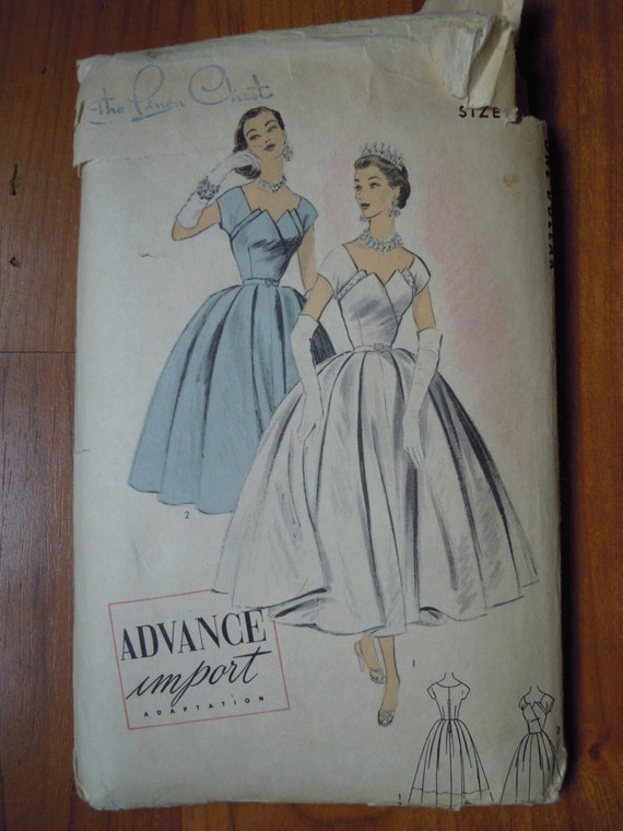 Vintage Advance Pattern  50s  Sewing Pattern  50s  Wedding  