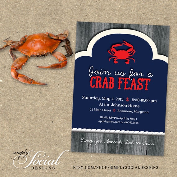 Crab Feast Invitations 7