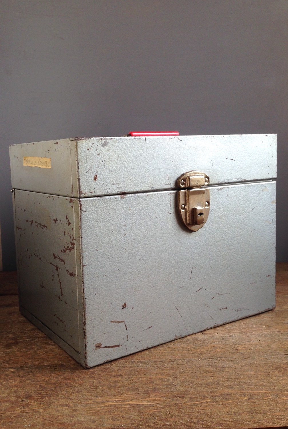 Vintage Metal File Box Office Storage Haute Juice