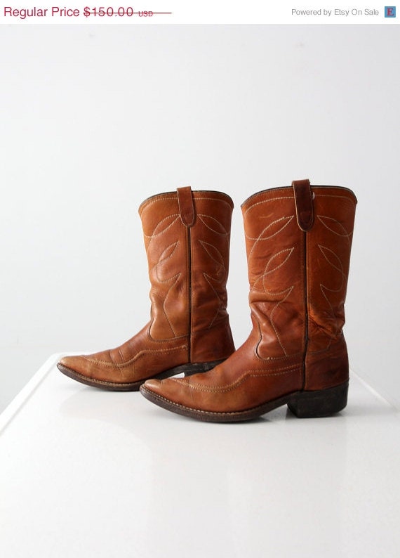 mens retro leather boots