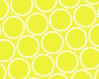 Mini Pearl Bracelets in Light Lime by Lizzy House for Andover Fabrics