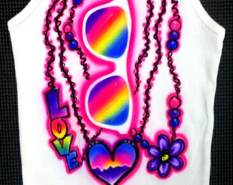 Airbrush Rhinestone Boxy Tee-470
