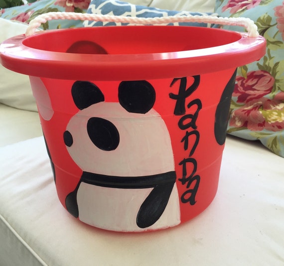 Items similar to Panda bucket on Etsy