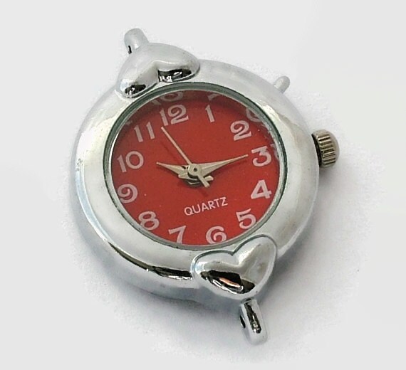 CLEARANCE 1 Quartz Watch Face Silver Tone by AndreasArtJewelry