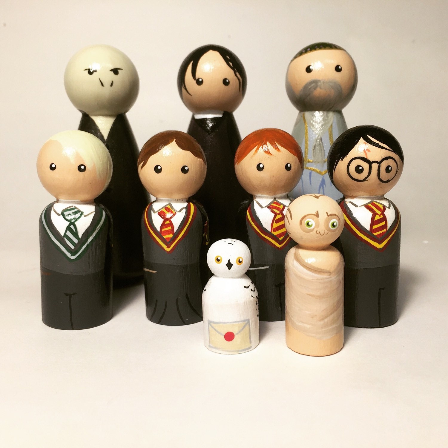 Harry Potter Peg People by mozydoats on Etsy