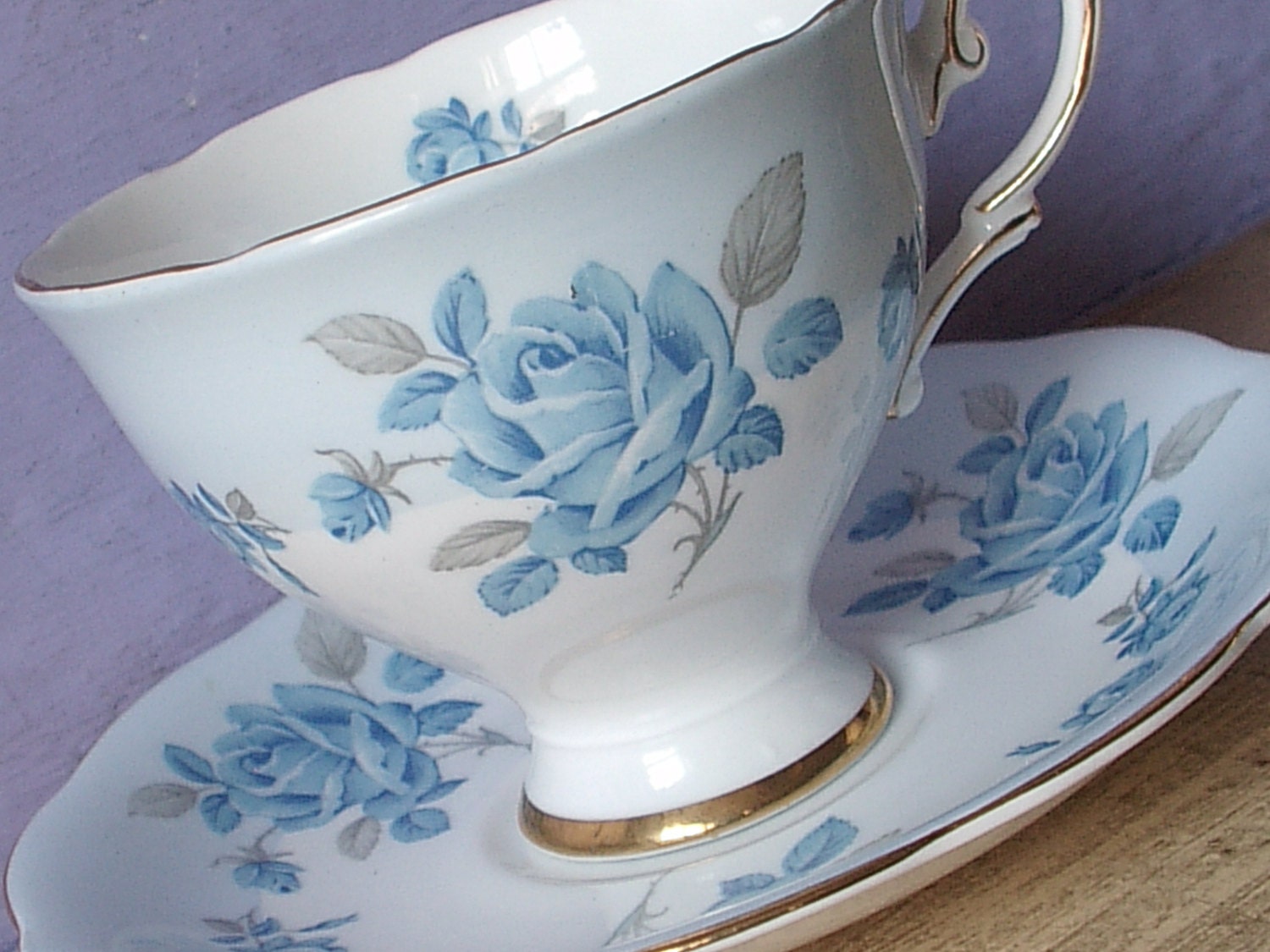 tea vintage Pendant Chandeliers cups blue  & Lights