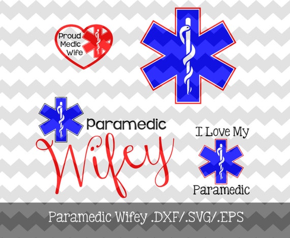 Download Items similar to Paramedic Wife Decal Designs.DXF/.SVG ...