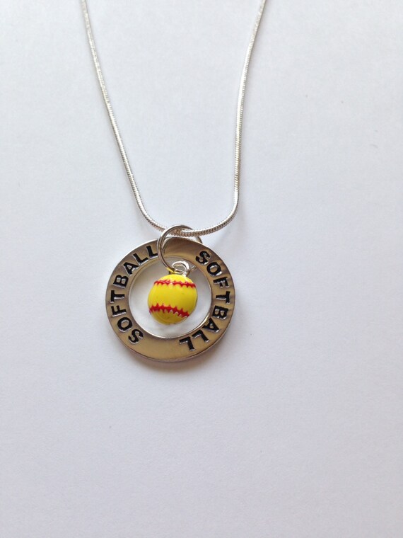Softball charm necklace Clearance