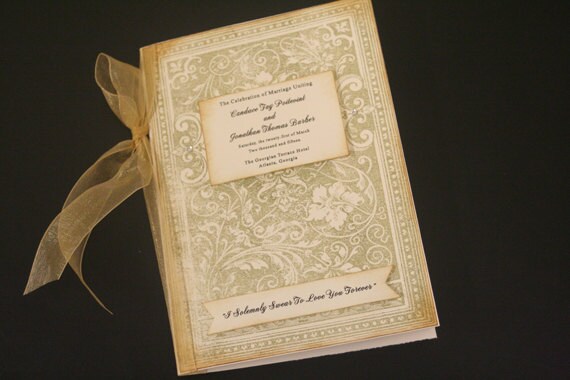 Wedding Program Book Cover wedding program book ornate bookcover pattern with banner Wedding Program Book Cover wedding program book ornate bookcover pattern with banner
