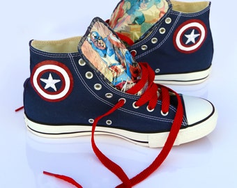 Captain America Converse shoes