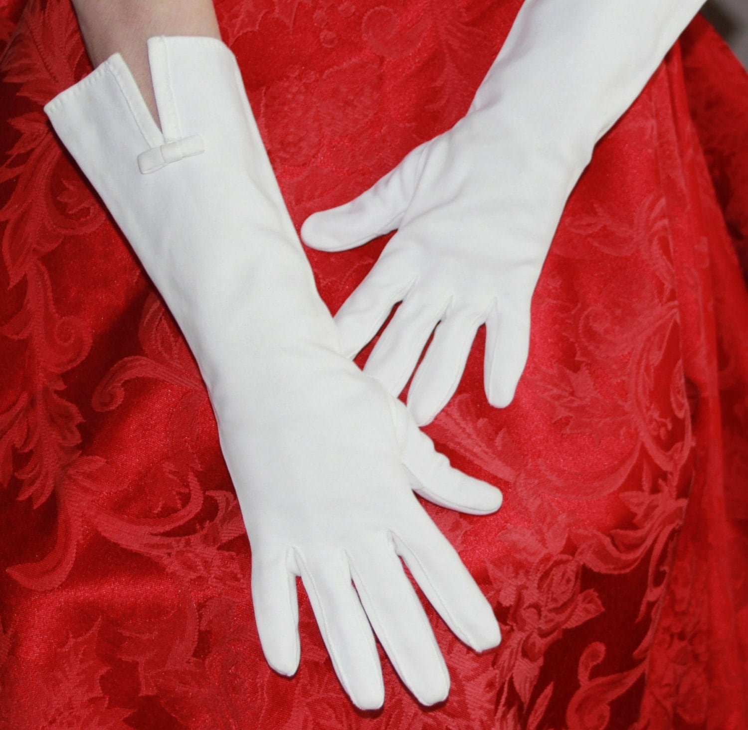 women's white gloves formal