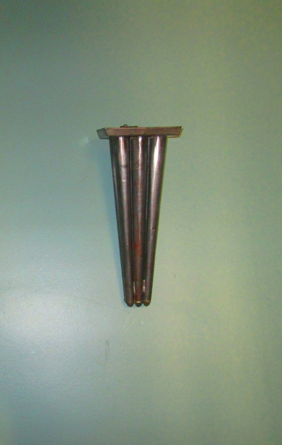 Antique 1800s Tin Candle Making Mold / Candle Holder Wall / 3