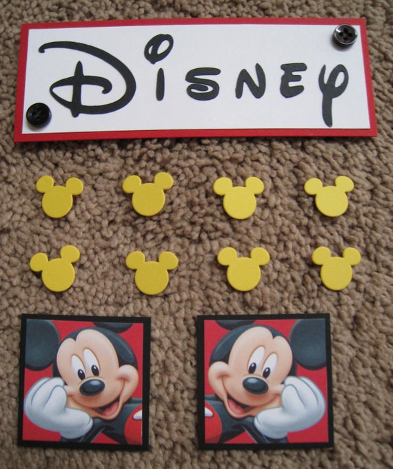 Disney Scrapbook Layout Embellishments 16 Pieces
