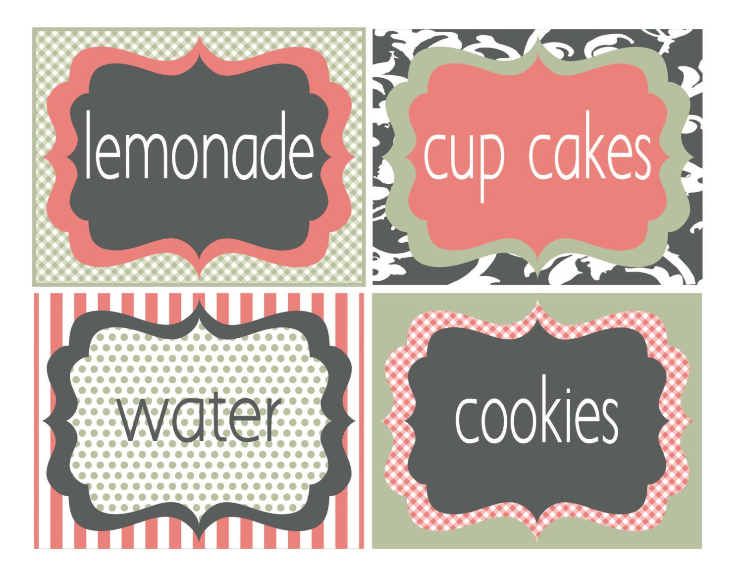 Custom food label tags DIY food tag You add text instantly