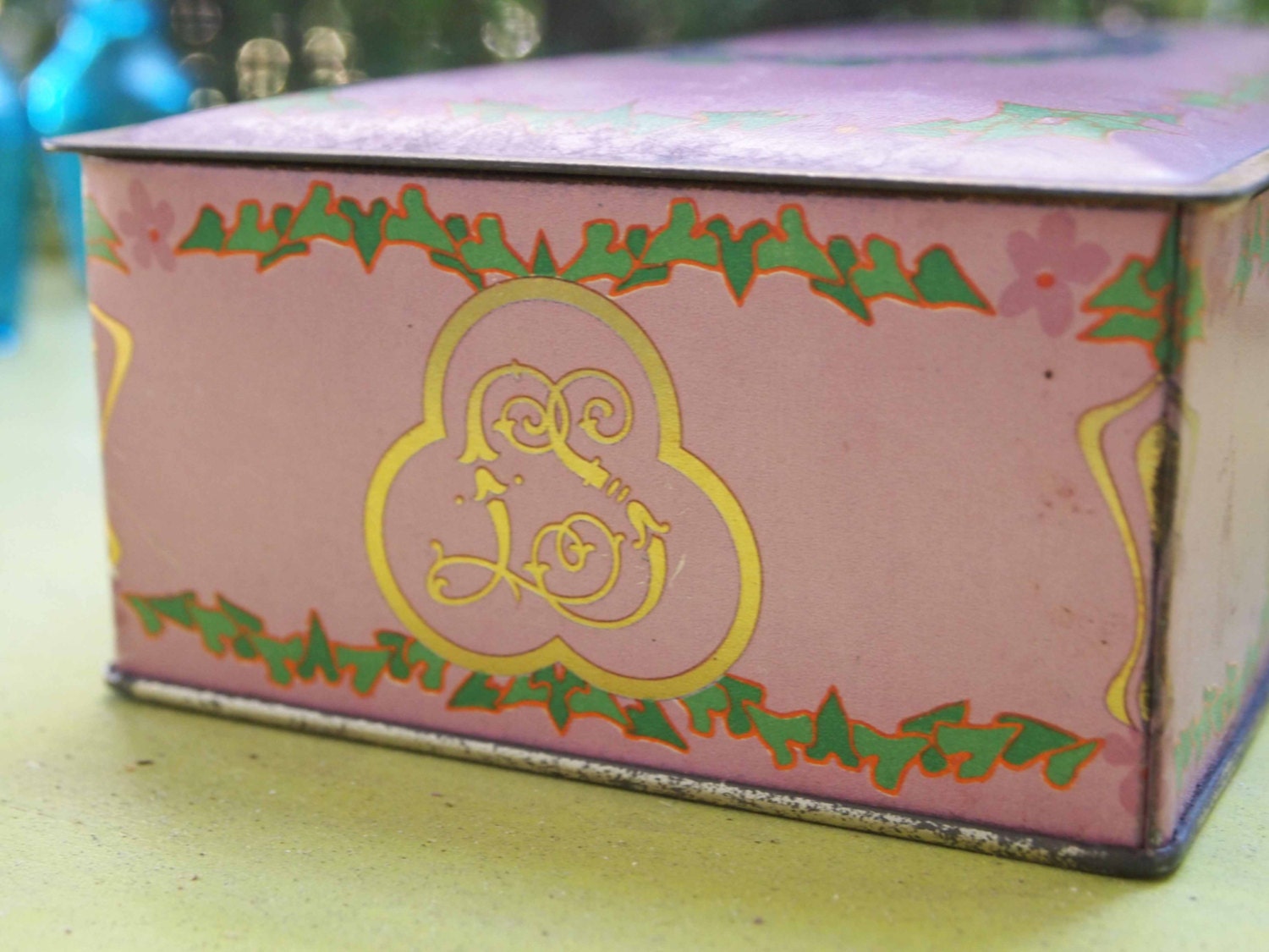 Candy Tin Tin Louis Sherry Tin Keepsake Box Jewelry Box
