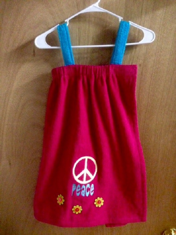 Terry Cloth Beach Cover Up kids ages 79 by SewMeems on Etsy