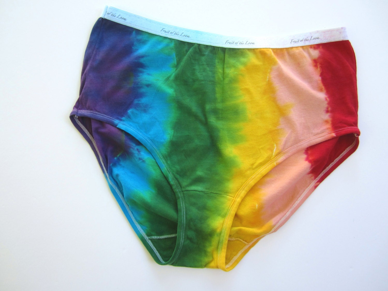 Rainbow Stripe Panties Women's Briefs Size 9