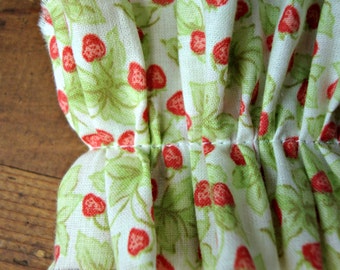 Vintage Strawberry Parfait Handmade Ruffle Ribbon Trim