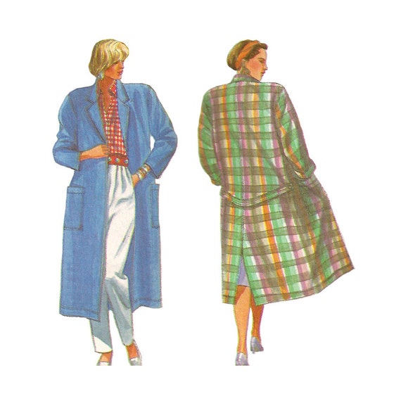 Vintage Duster Coat Pattern Simplicity 7899 by RedcurlzsPatterns