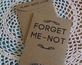 20+ Custom Seed Packet Wedding Favor Forget Me Not DIY Favour Fill Your Own Seeds Plant with Love Memorial Celebration of Life Birthday