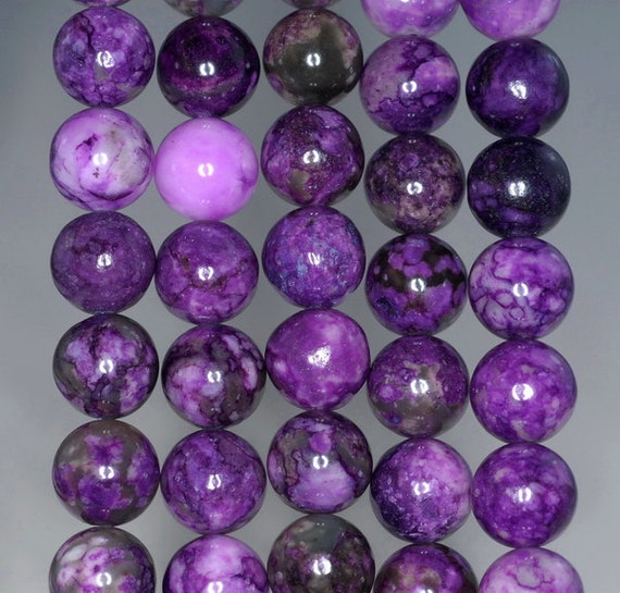 Sugilit 10mm Purple Sugilite Gemstone Round 10mm Loose Beads 15.5 inch