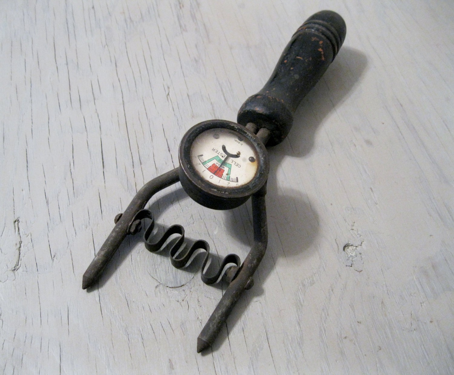 Vintage Car Battery Tester Cell Tester Volt Tester by Suite22