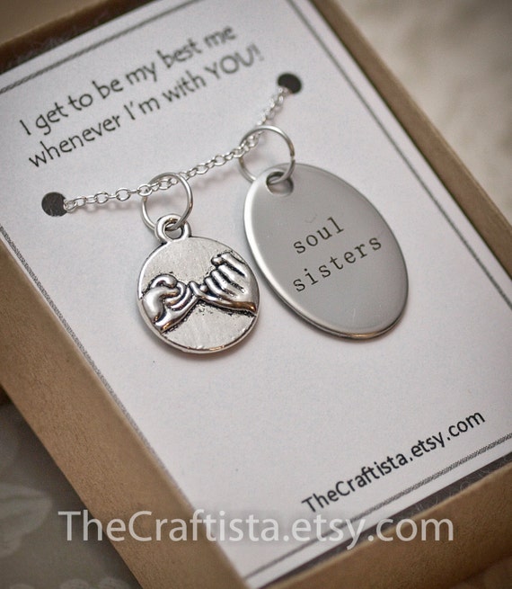 Soul Sisters Ss Friendship Necklace Girlfriend Necklace