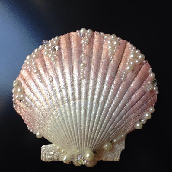 Rose Gold Seashell Hair Clip