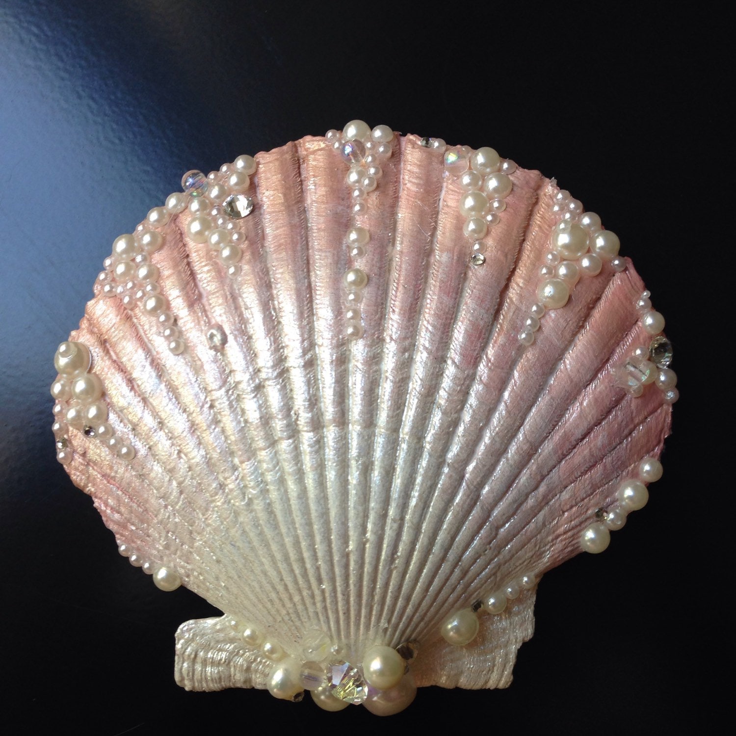 Rose Gold Seashell Hair Clip