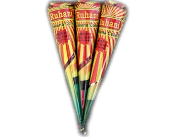 Ruhani Dark Brown Natural & Artificial Henna Cone