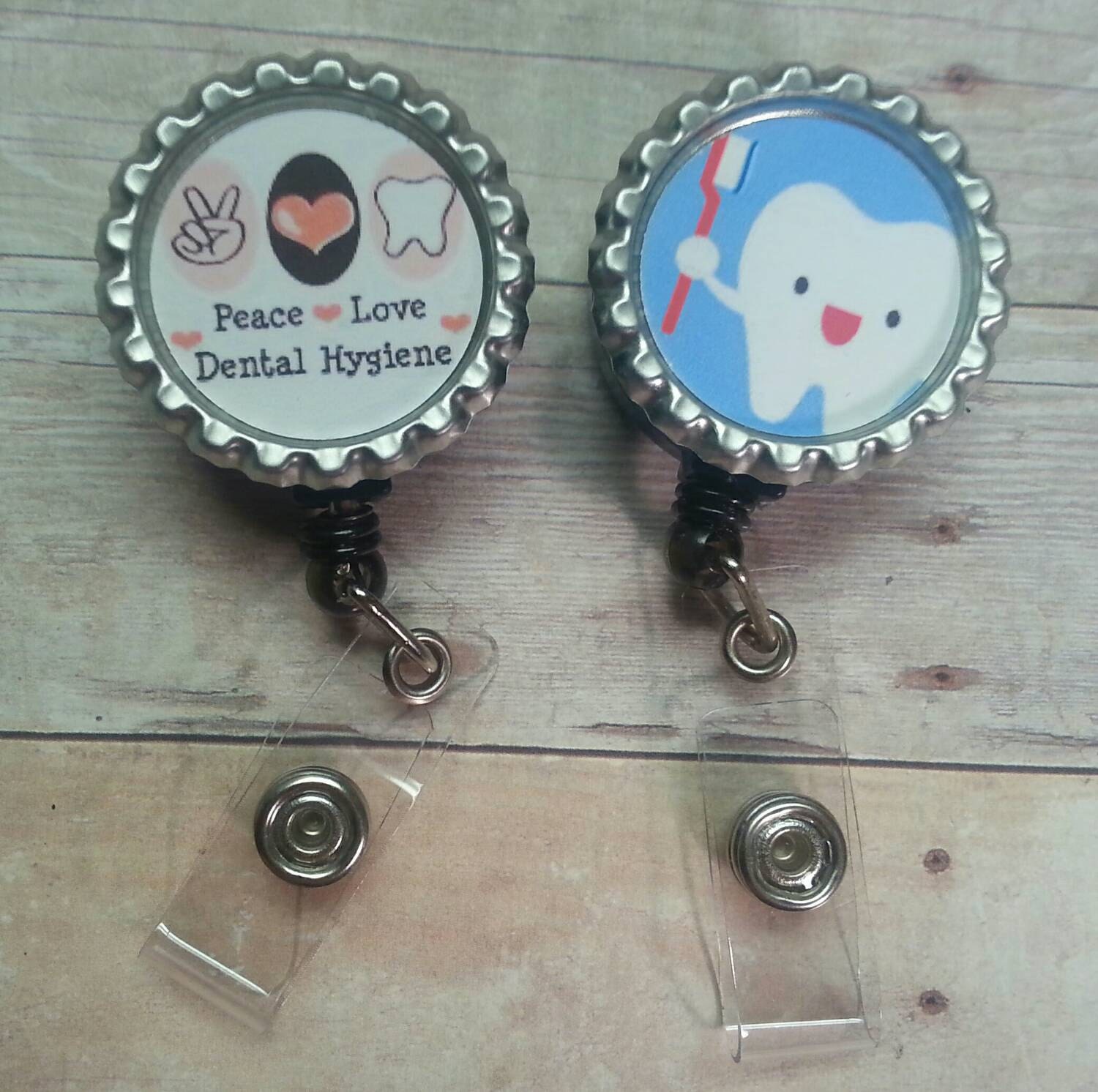 Dental Hygienist Retractable Badge ID Reel Dental Hygiene