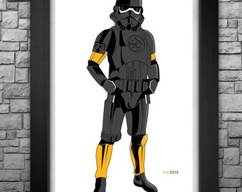 STORM TROOPER "Pittsburgh Steelers" inspired limited edition art print. Available in 3 sizes!