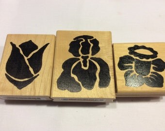 Flower Stamps from Hot Potato