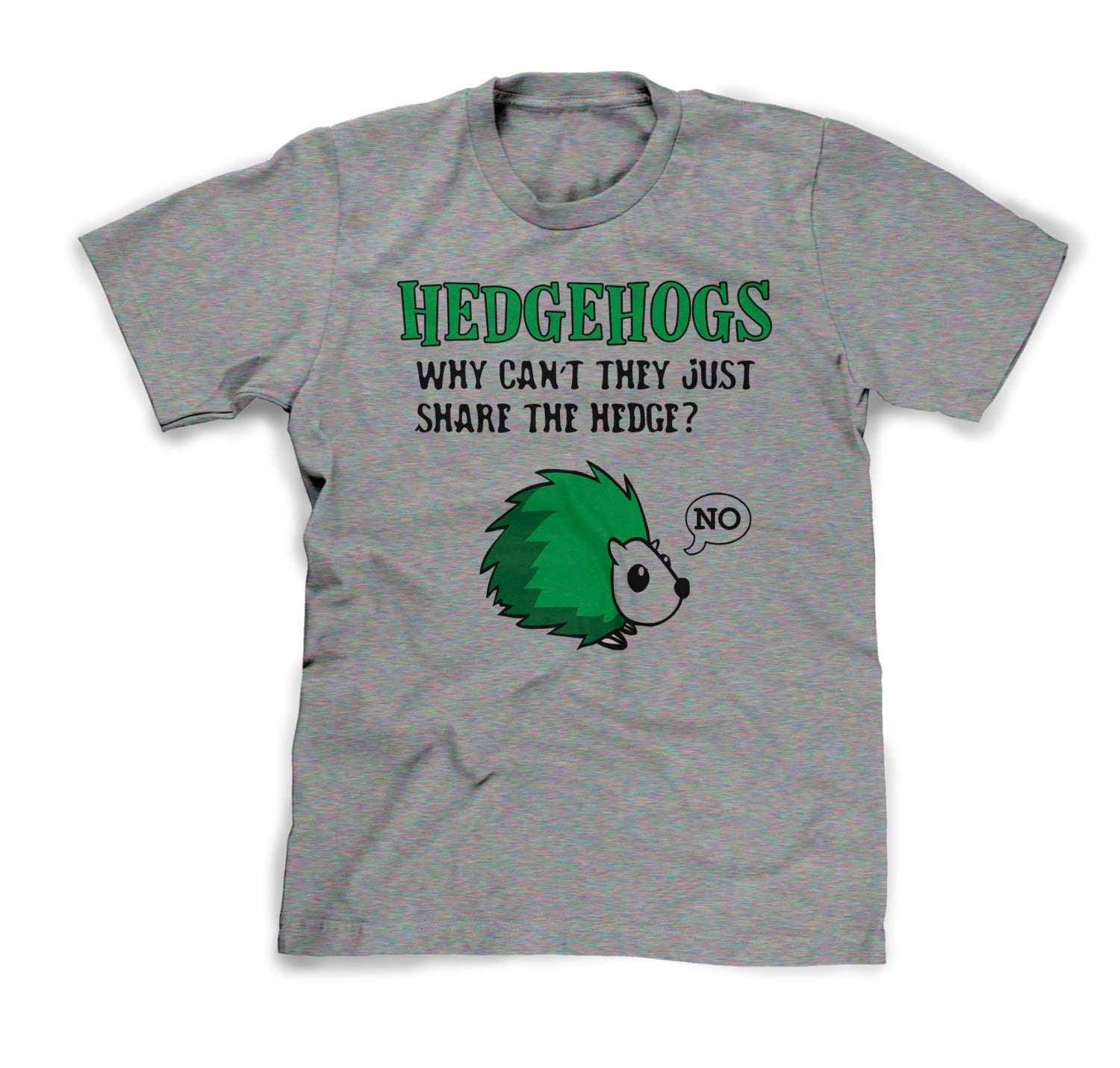 Hedgehog Shirt Funny Tee Hedgehogs Don't Share by FunhouseTshirts