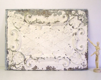 vintage tin tile, antique tin ceiling, architectural salvage