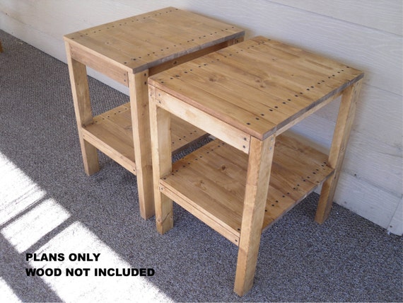 DIY - PLANS to make - BR End Table Set - Indoor/Outdoor Furniture for 