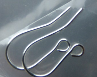 Argentium Sterling silver 935 ear wires, Sterling silver ear wires, ear wires, Argentium ear wires