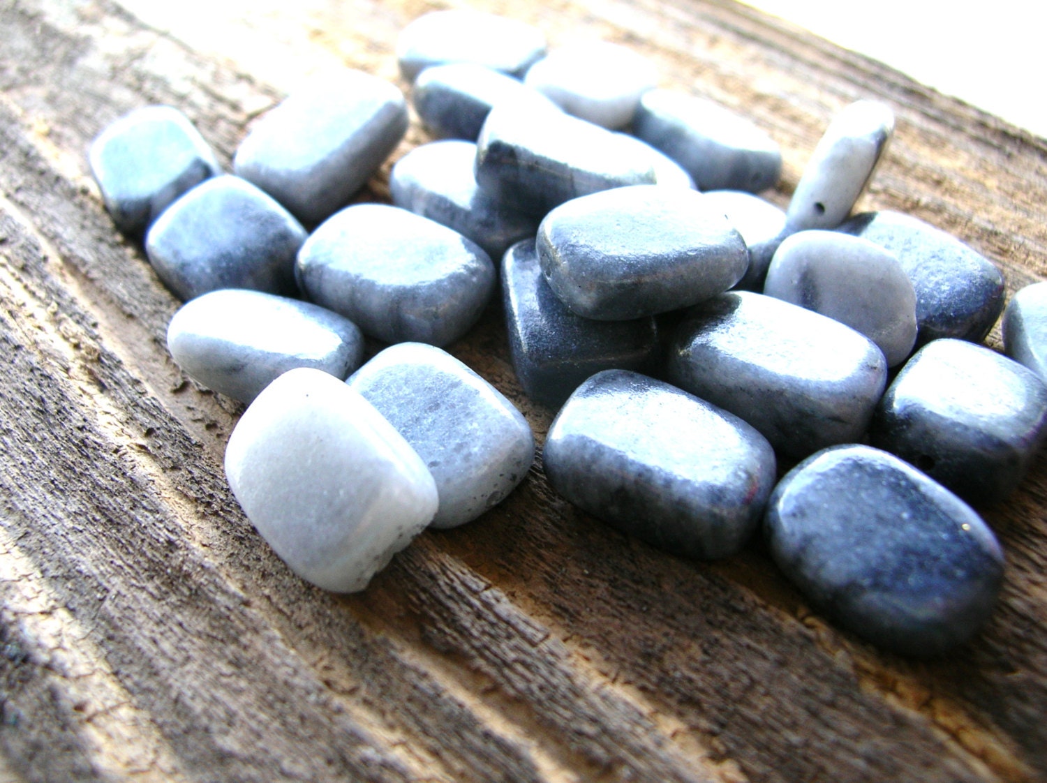 Grey Stone Beads Gemstone Beads Gray Stone Bead Lot Lot