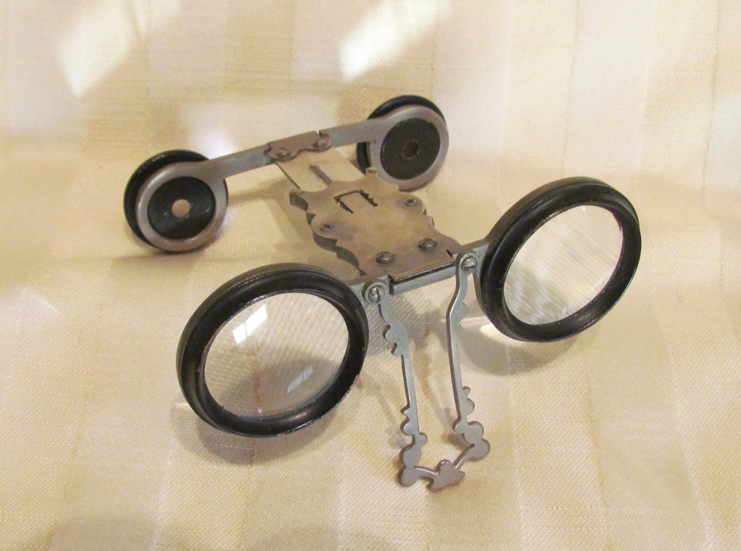 Antique Jumelles Mars Folding Opera Glasses Victorian Theater