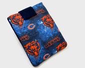 Hand Crafted Tablet Case From Licensed Chicago Bears  Football Fabric / Case for: iPad Mini,Kindle Fire HD 7,Samsung Galaxy 7, Nook 7