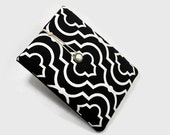 Hand Crafted Tablet Case from Black and White Fabric/Case for:iPad,Kindle Fire HDX,Samsung Galaxy Tab, Google Nexus, iPad Air, Nook HD